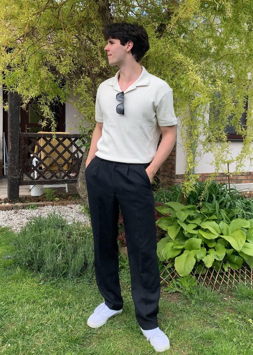 Old Money Woolen Structure Polo T-Shirt