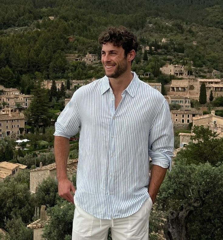 Old Money Stripes (Blue & Beige)