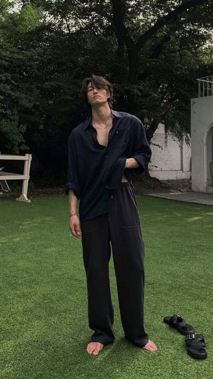 Old Money Classic Shirt Black