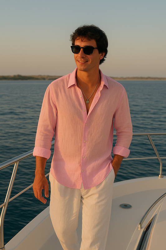 Old Money Classic Shirt (Pink)