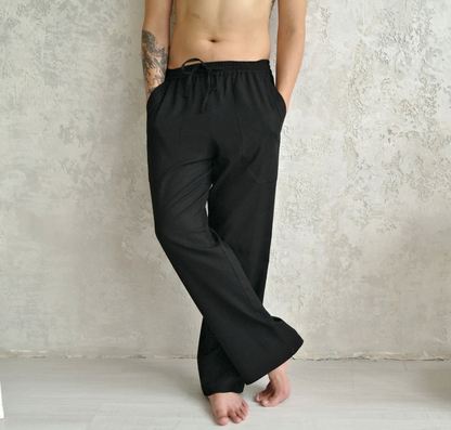 Old Money Linen Combo  (White & Black)